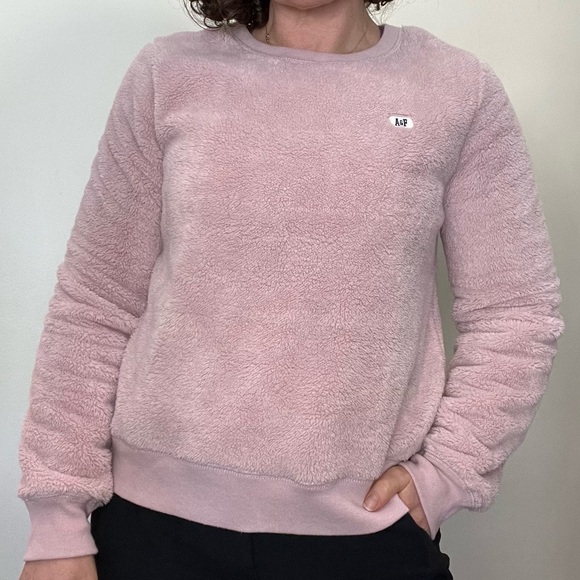 Abercrombie & Fitch Cozy Crew Neck Pullover Sweater - Pink Size S - Picture 3 of 13